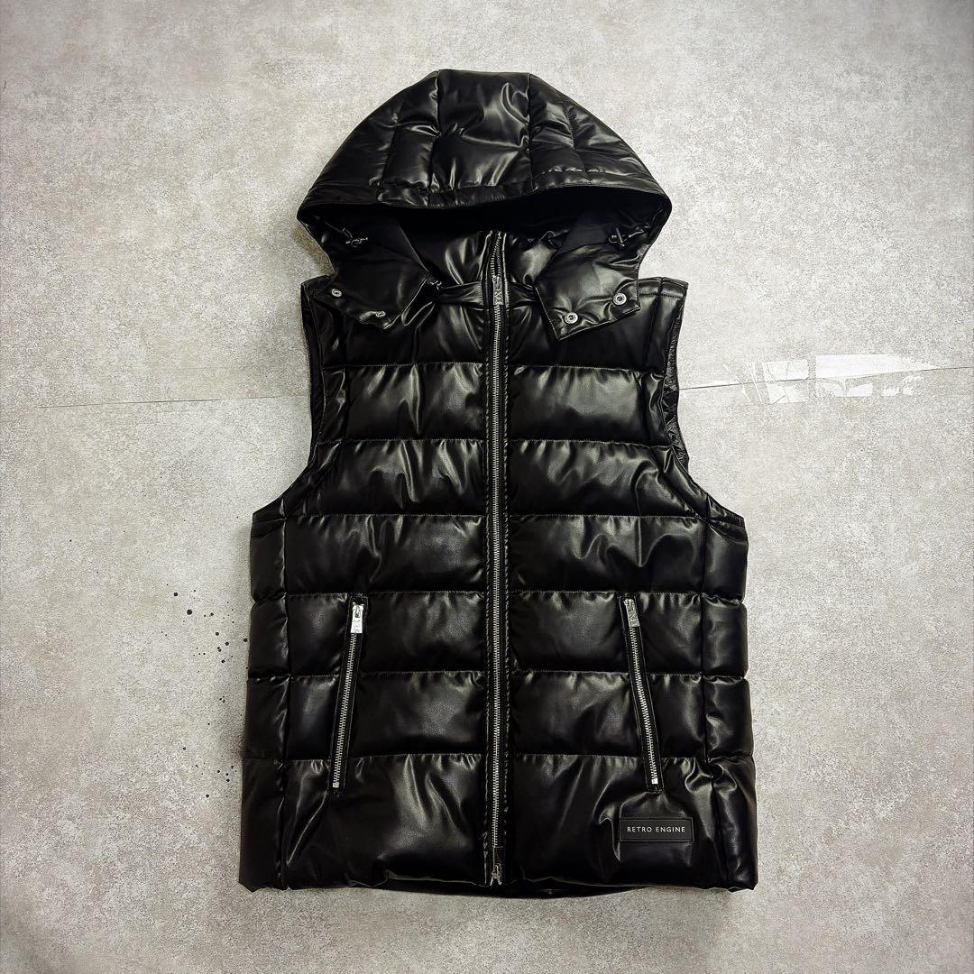 アダムスジャグラー　RTEG ダウンベスト y2k お兄系　光沢　モリモリ