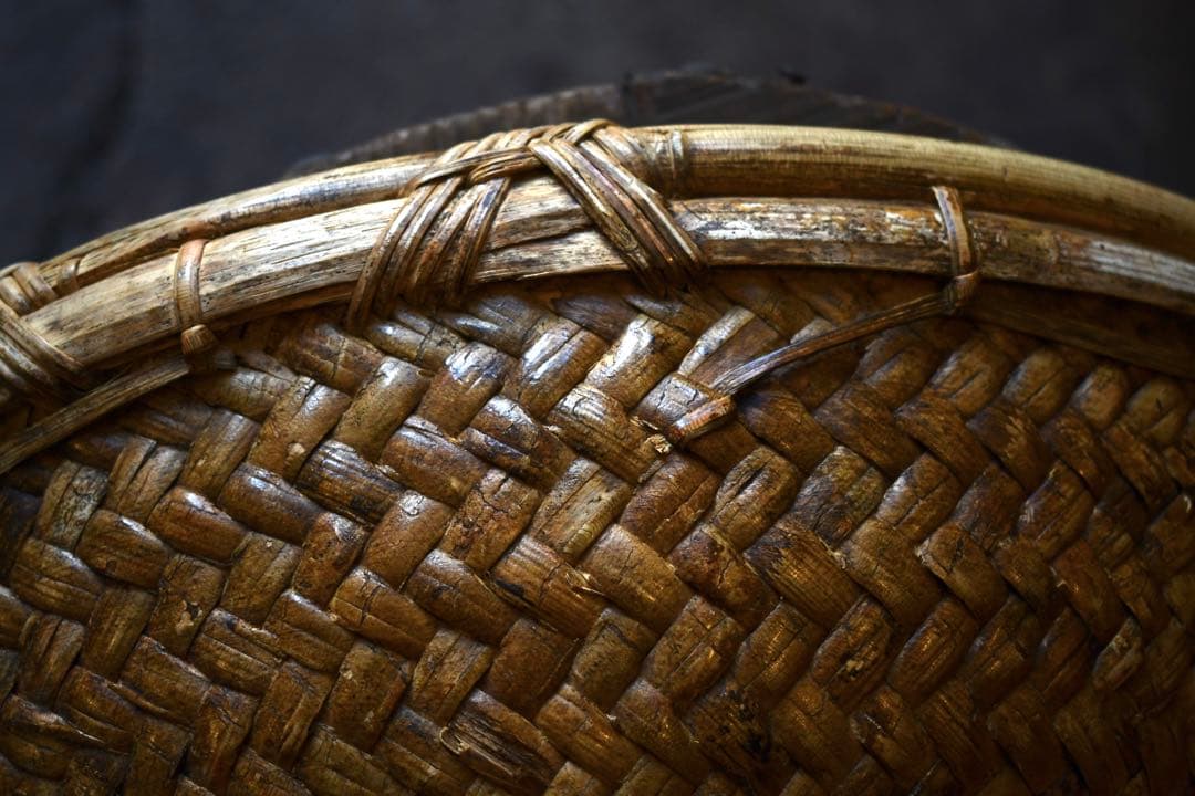 古道具　フィリピン　ルソン島　古籠　民藝　vintage プリミティブ　竹編み