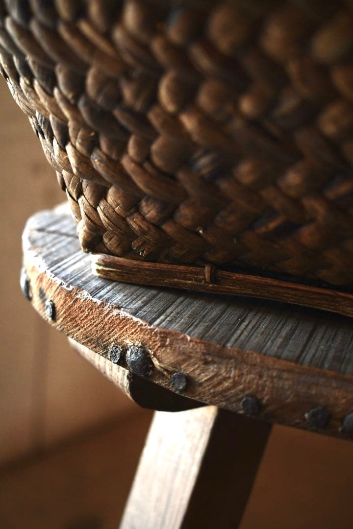 古道具　フィリピン　ルソン島　古籠　民藝　vintage プリミティブ　竹編み