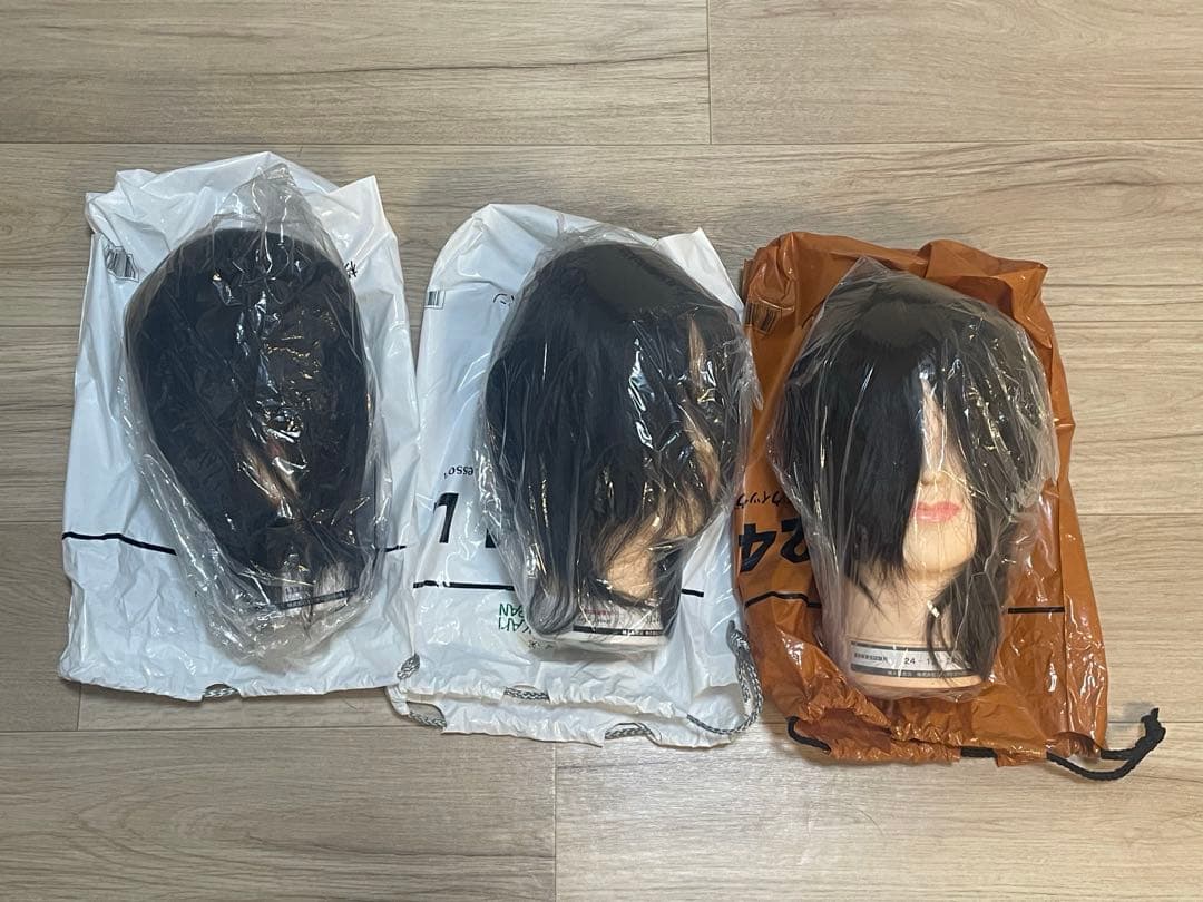 美容国家試験　カットウィッグ(本番用1体　練習用2体)