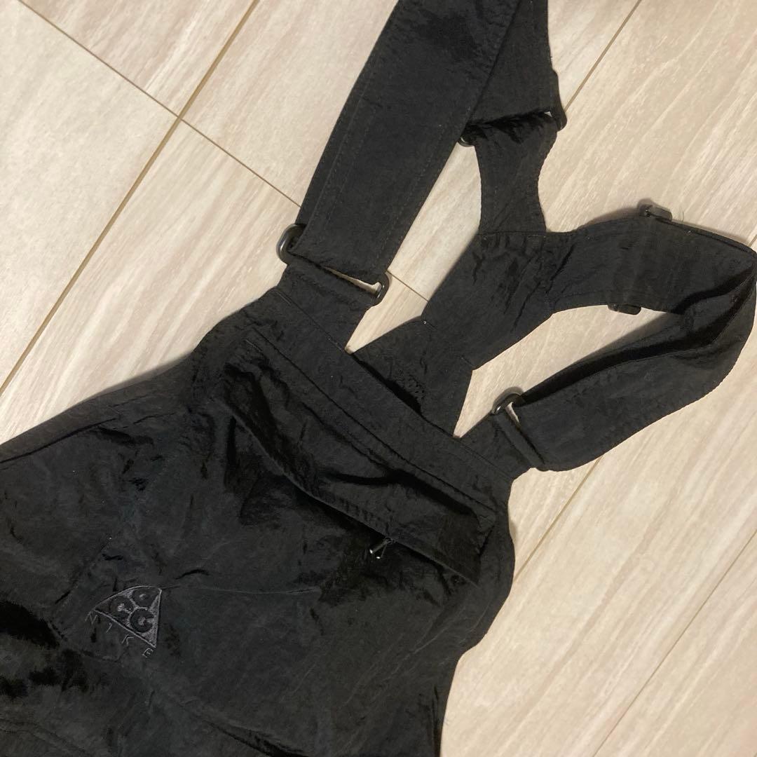 【希少】NIKE ACG ナイキ オーバーオール M 黒 オールインワン