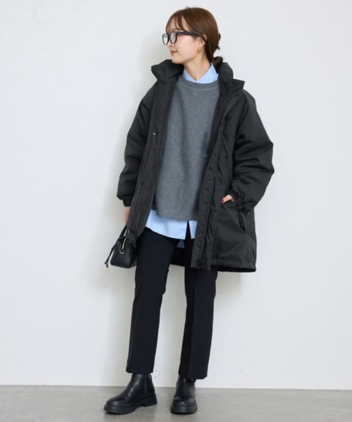 新品♥ウォッシャブル中綿モンスターパーカーブルゾンSLOBE IENA　24AW