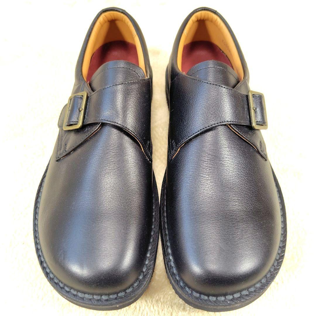 未使用級 リーガル JJ25 ビジネスシューズ モンクストラップ 革靴 レザー