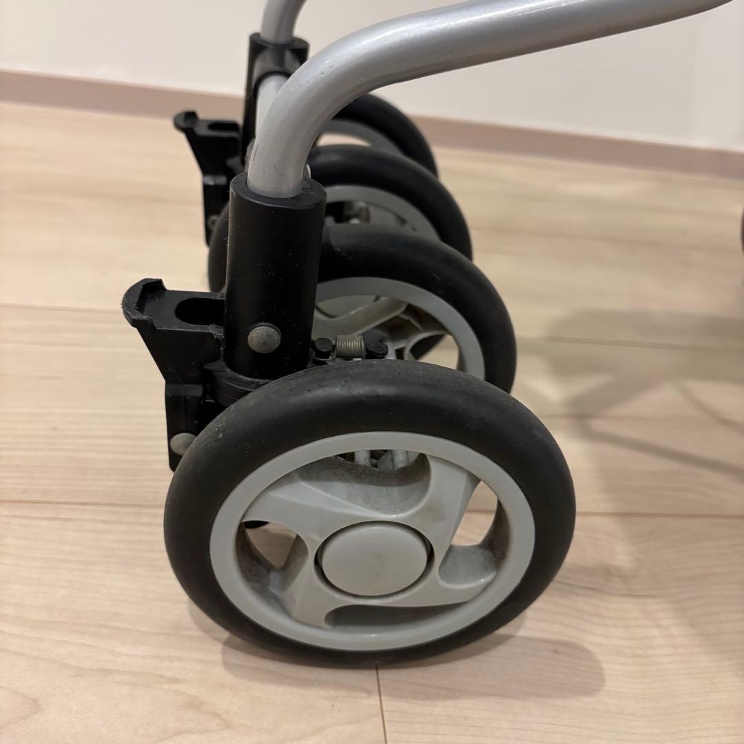 【極美品】島製作所 サニーウォーカー AW-RB シルバーカー 軽量 説明書付き