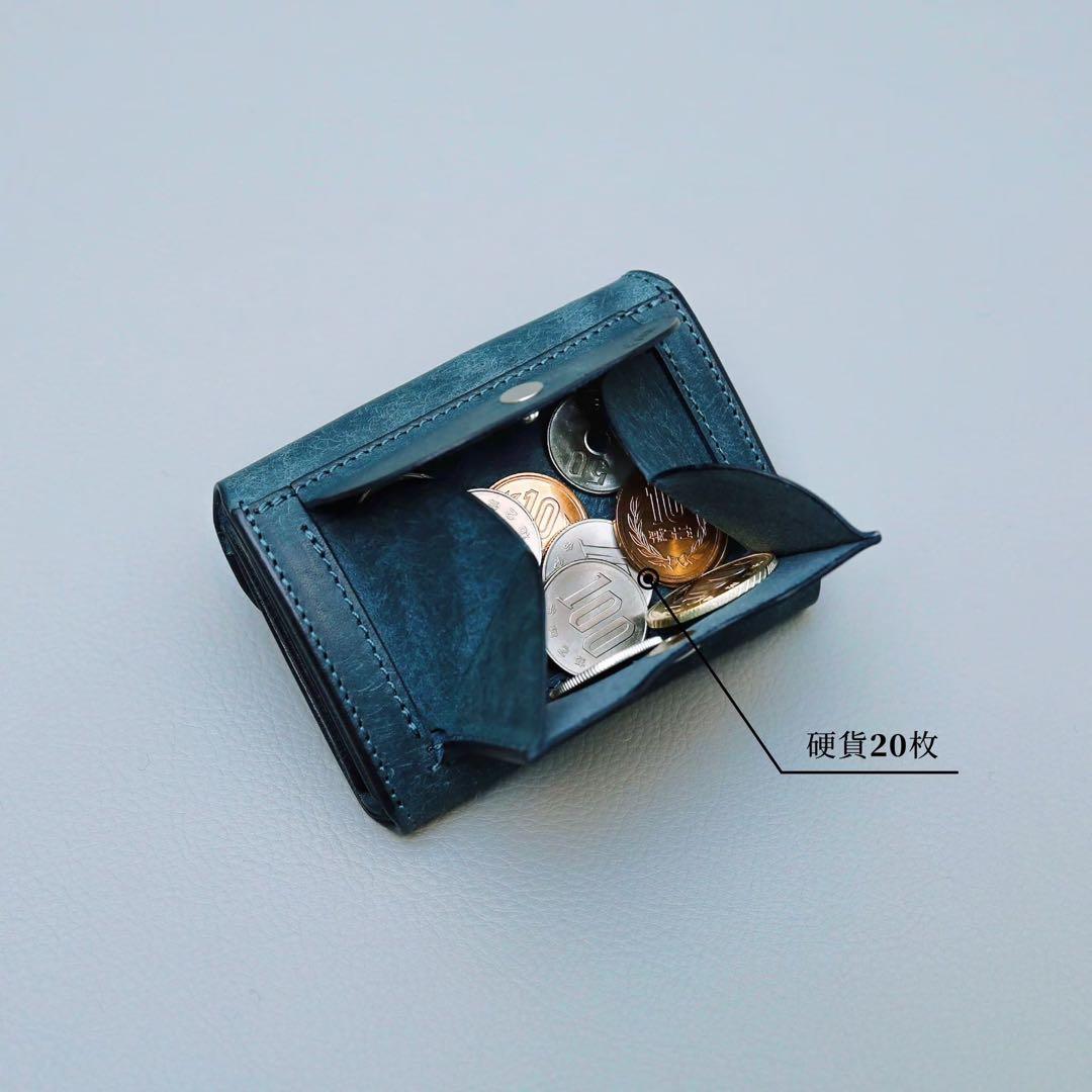 レザーミニ財布　新品未使用 【Iru×IKENOHATA GINKAWATEN】