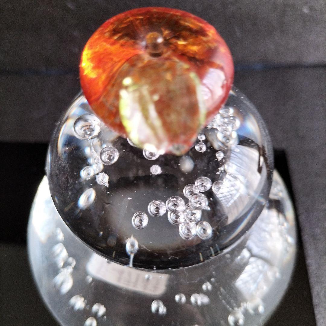 青森伝統工芸品 津軽びいどろ置物　江戸切子グラス