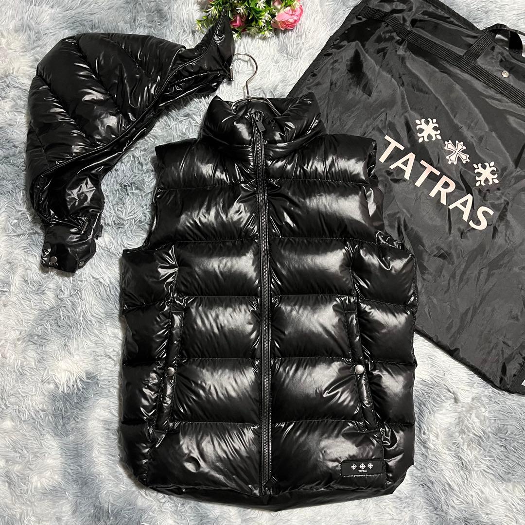 極美品　TATRAS ダウンベスト　POSEIDONE 黒　02 Mサイズ