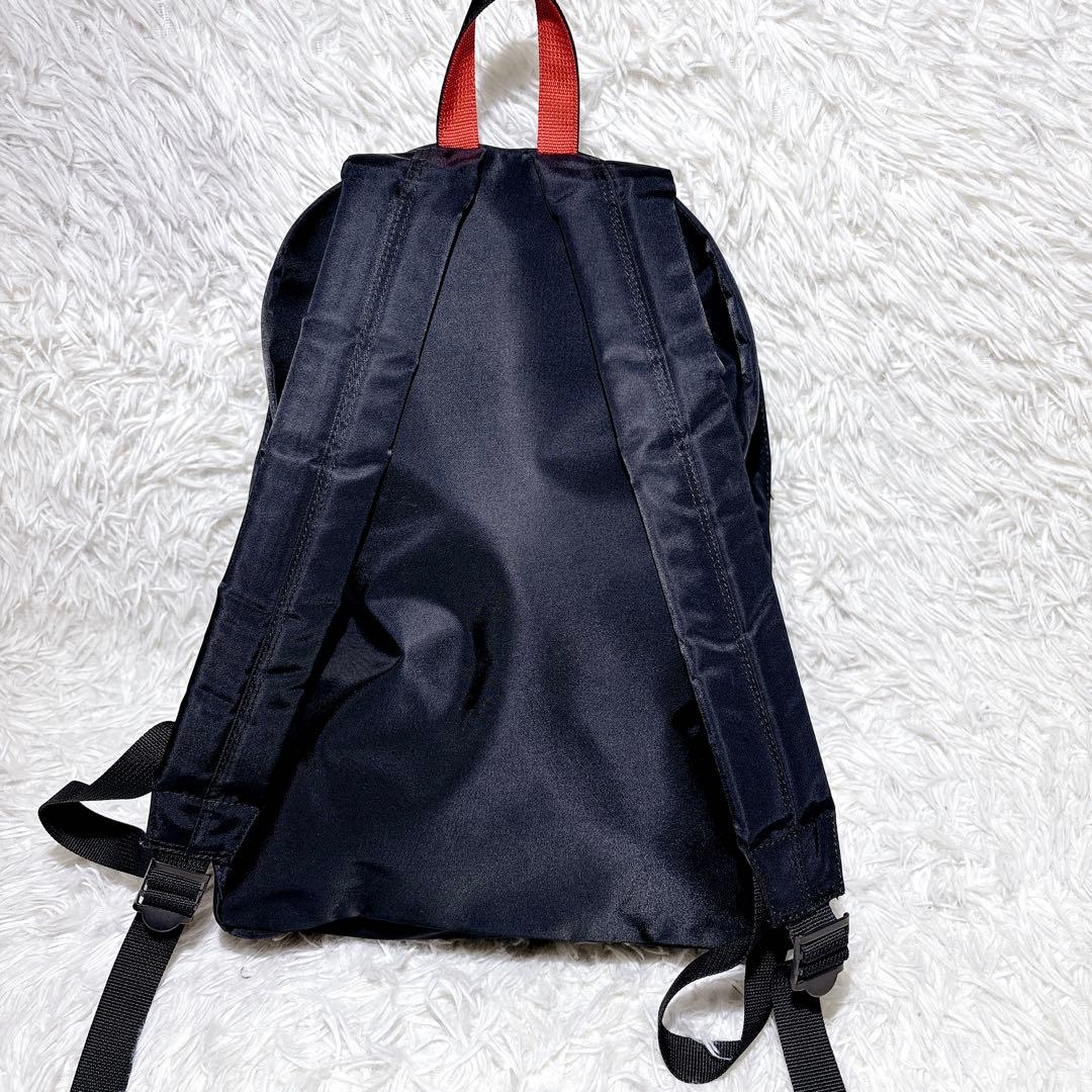 極美品 PORTER L-fine リュック 黒 ブラック 赤裏地 吉田カバン