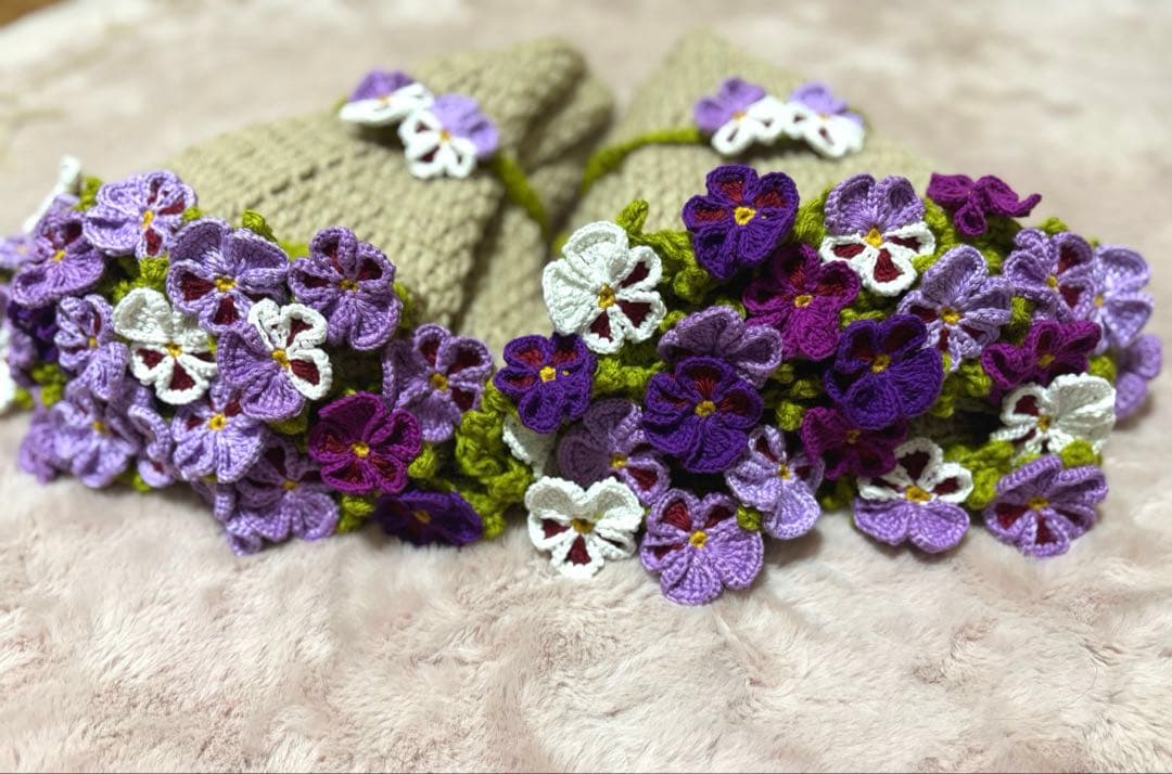 MIHO　花束ブランケット　フラワーブランケット