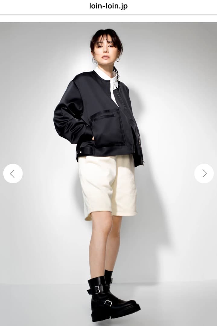 【yumi様】loin.新品cottonsweatpant ショートパンツ(黒)