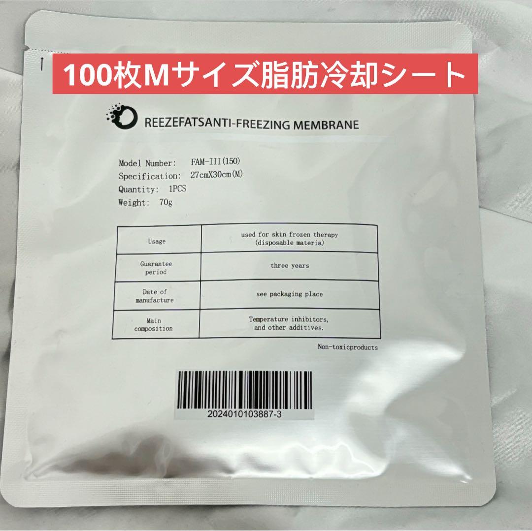 100枚脂肪冷却シートMサイズ70g