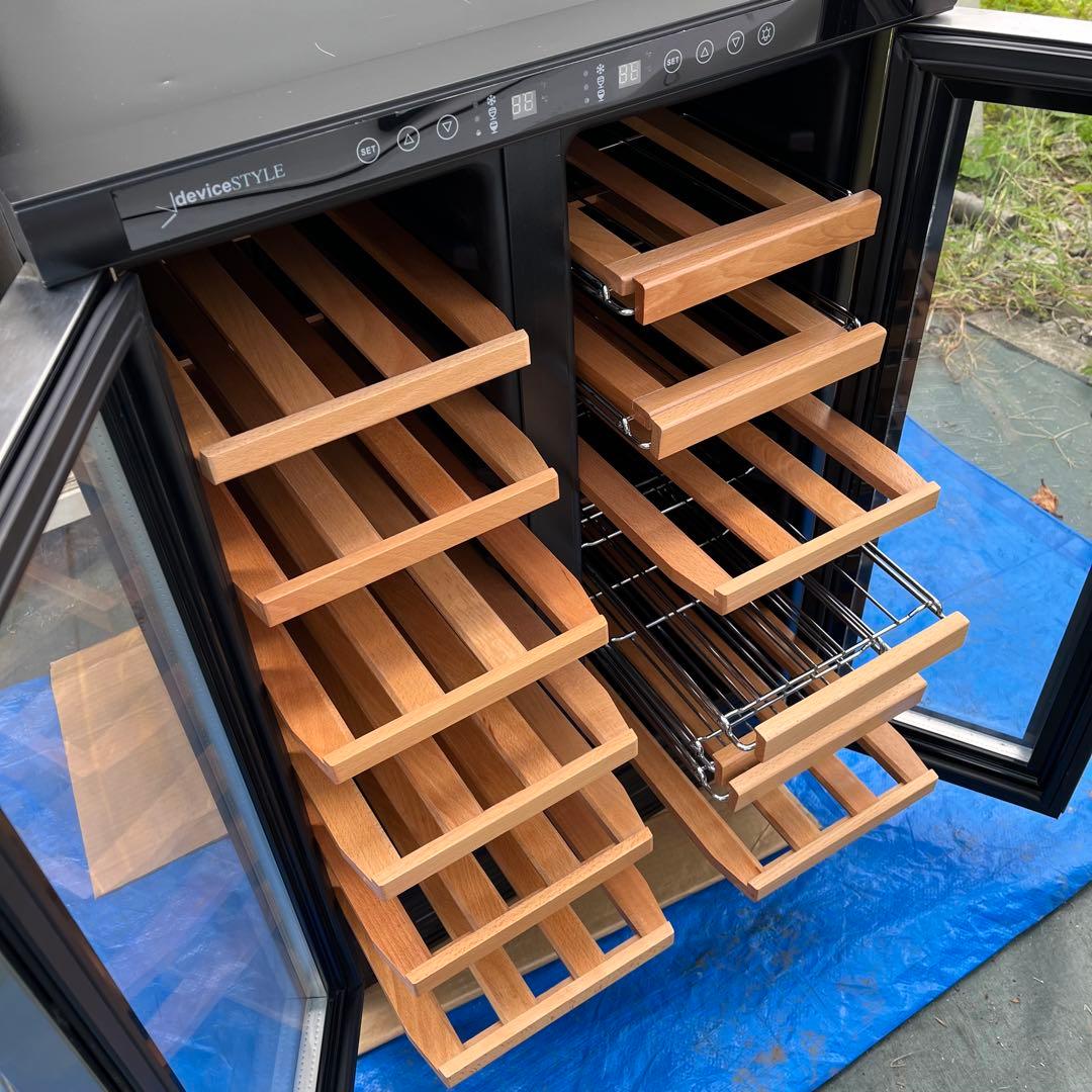 デバイスタイル 左右独立温度管理ツインルーム本格ワインセラー CD-40