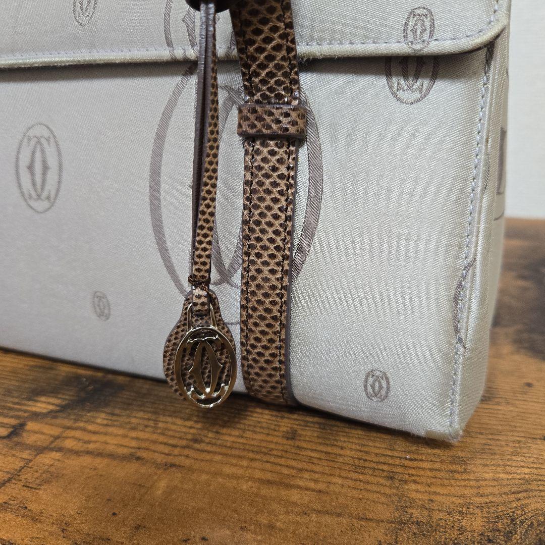 Cartier カルティエ ハッピーバースデー ハンドバッグ ブラウン系