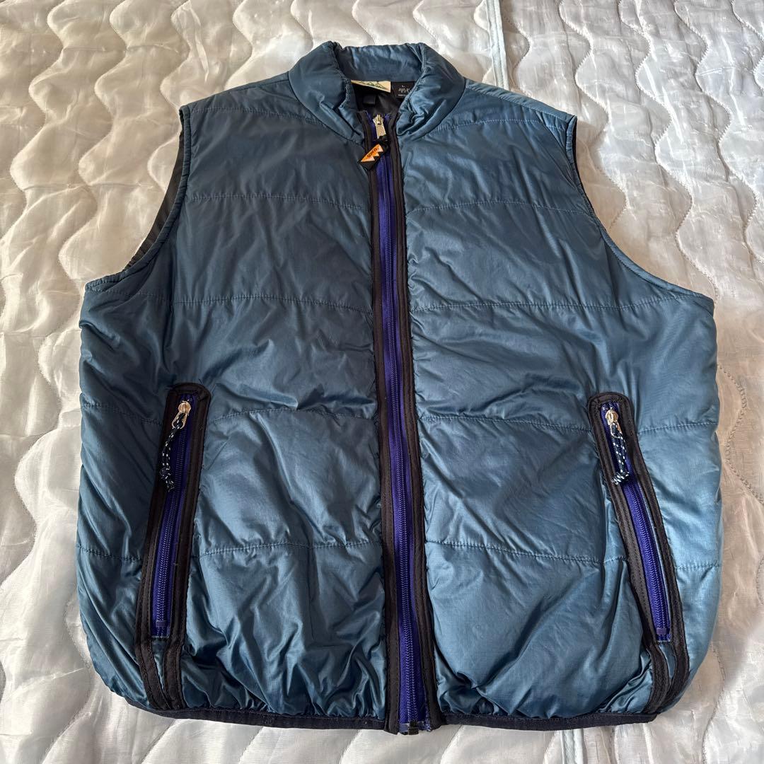 CAMCOアウトドアプリマロフトベストスレートブルーL