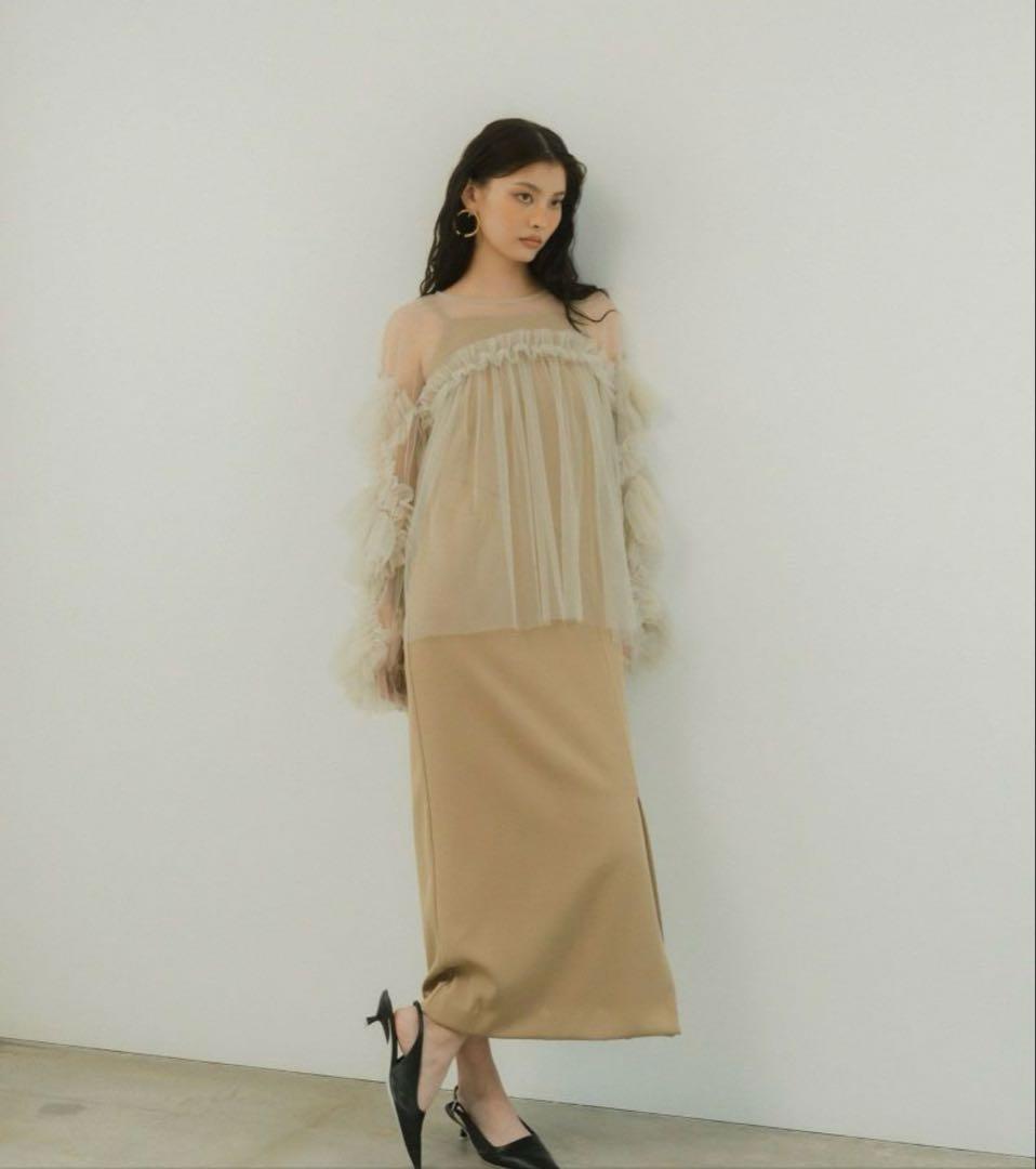 スーツ・フォーマル・ドレス andresd decorative tulle tops