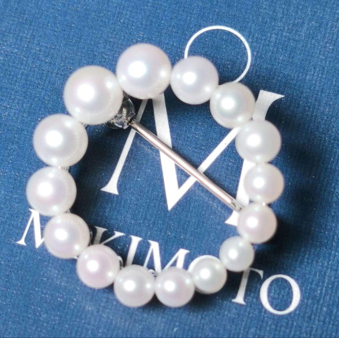 【未使用級 最高級】ミキモト ブローチ パール サークル 皇室御用達 箱付き