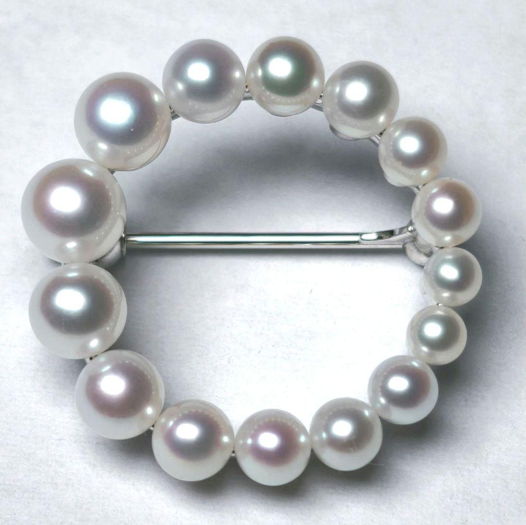 【未使用級 最高級】ミキモト ブローチ パール サークル 皇室御用達 箱付き