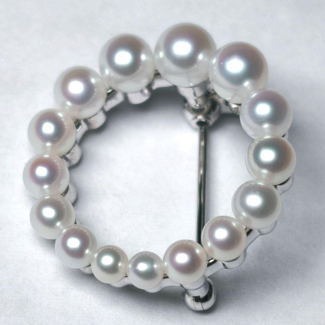 【未使用級 最高級】ミキモト ブローチ パール サークル 皇室御用達 箱付き