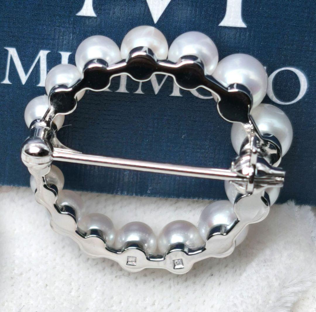 【未使用級 最高級】ミキモト ブローチ パール サークル 皇室御用達 箱付き