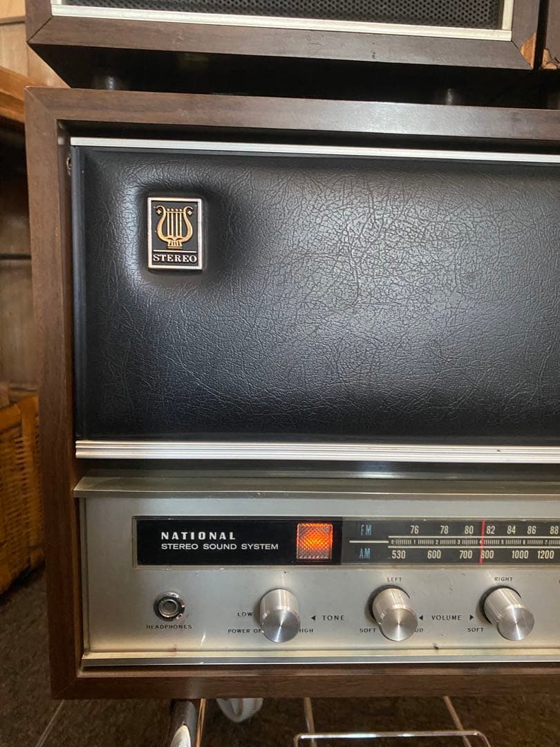 National真空管ステレオ SF-965レコードラジオ音出し確認済み現状品