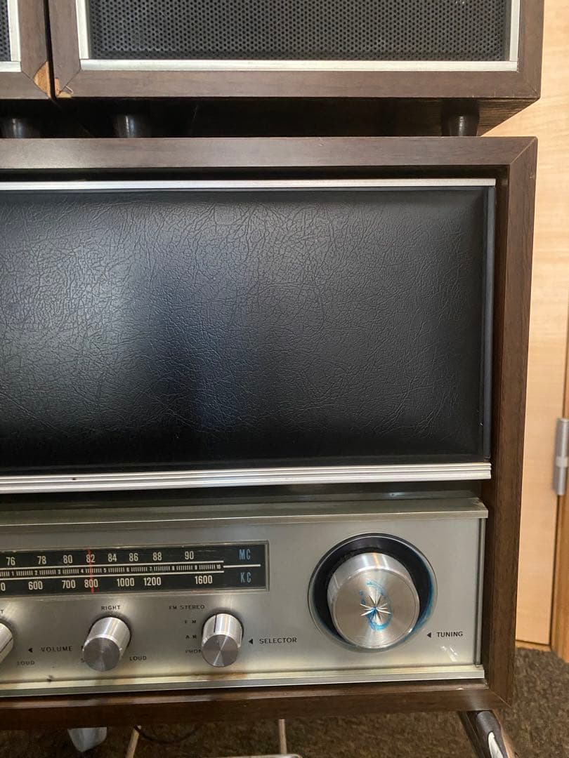 National真空管ステレオ SF-965レコードラジオ音出し確認済み現状品