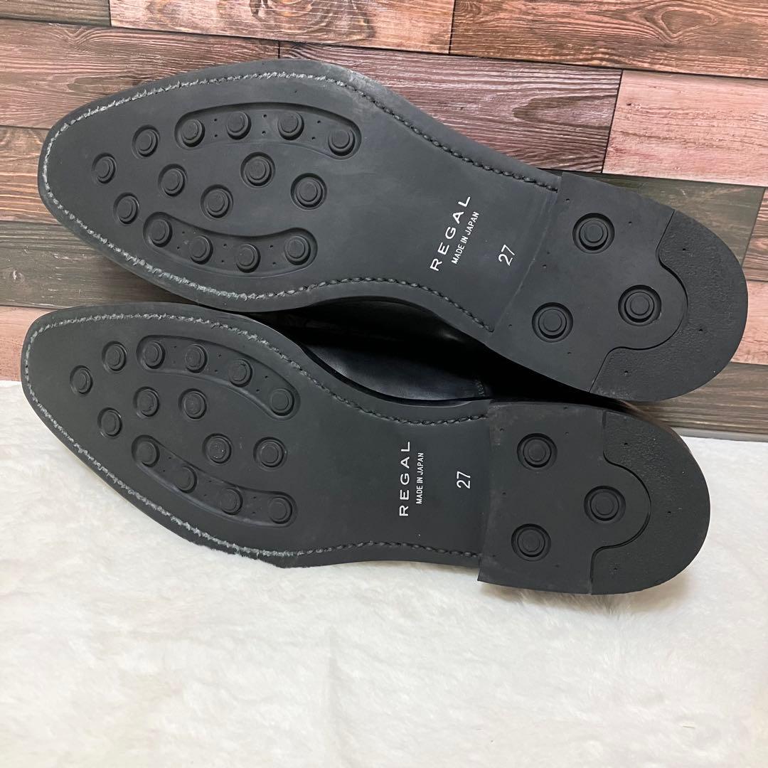 未使用級 REGAL ゴアテックス 革靴 27.0 ビジネス シューズ 黒 革