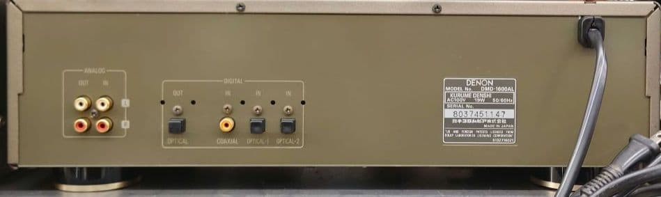 ★【￥88,000・1998年】DENON 　DMD-1600AL MDデッキ