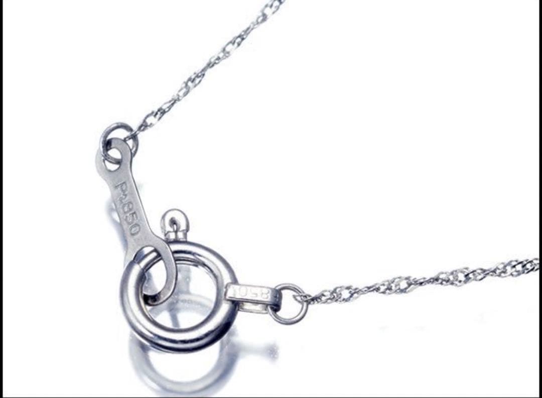 PT999/PT850天然ブラウンダイヤモンド1.30ctネックレス　新品仕上げ