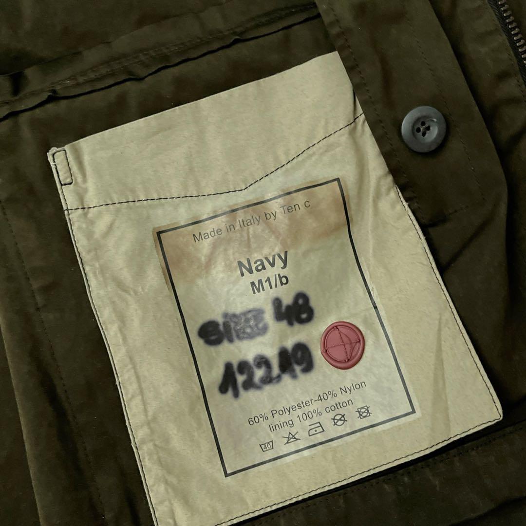 Ten c テンシー ネイビーパーカ グリーンフォレスト ダークグリーン 48