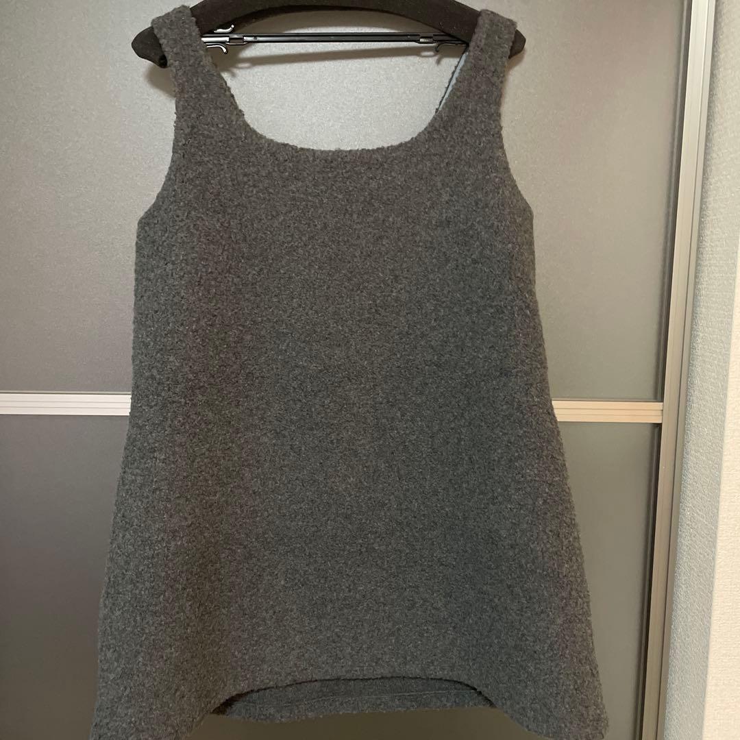 【新品タグ付き】pois ポワ　プードルワンピース　グレーSサイズ　完売品