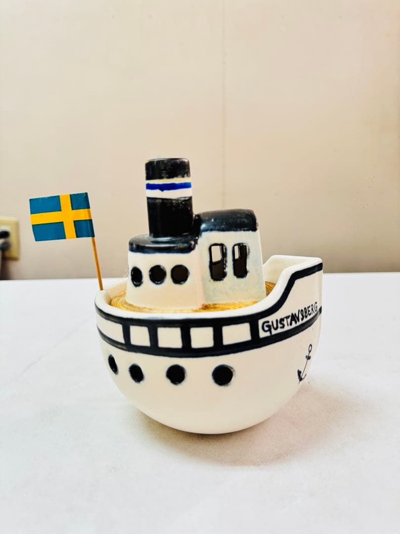 リサ・ラーソン 陶器 グスタフスベリ ボート クジラのおまけ付き