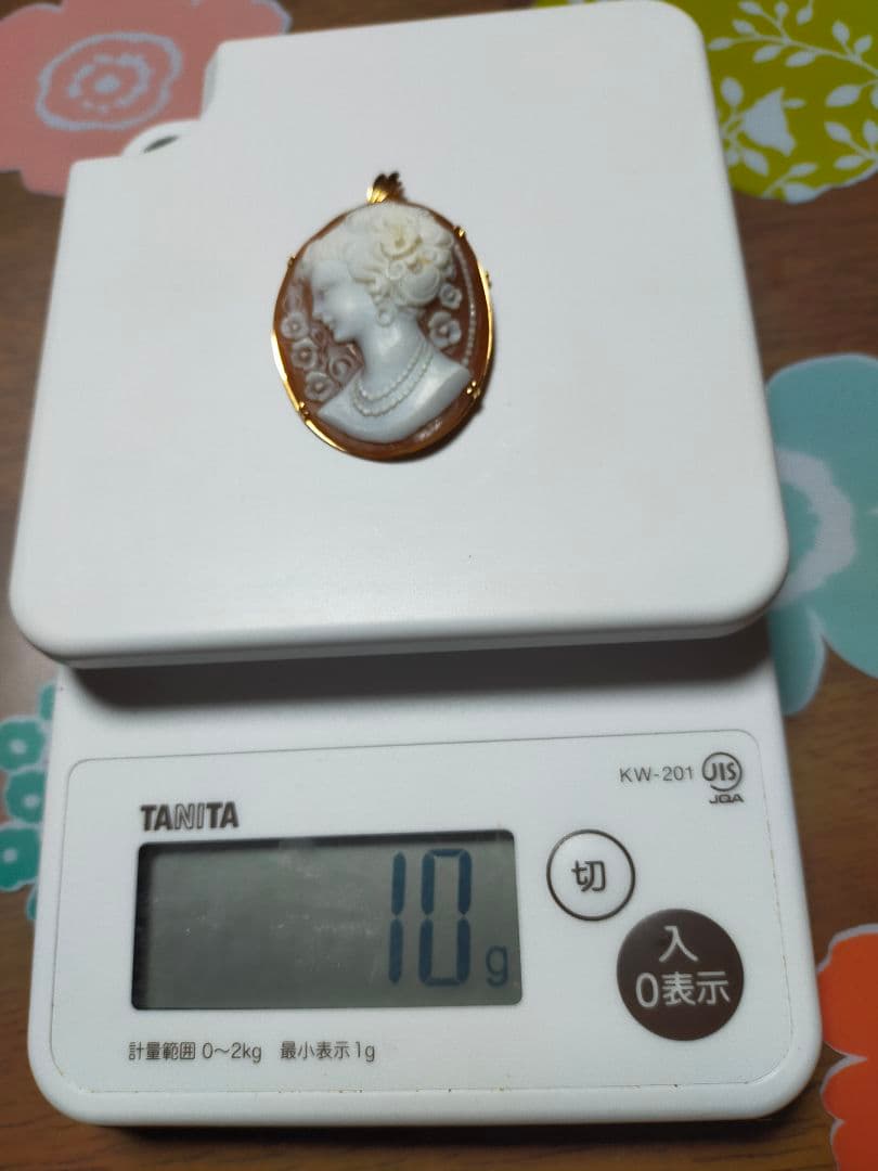 18K カメオブローチペンダント