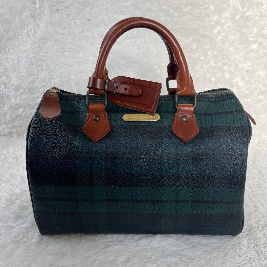 美品✨ POLO RALPH LAURENミニボストンバッグ ブラックウォッチ