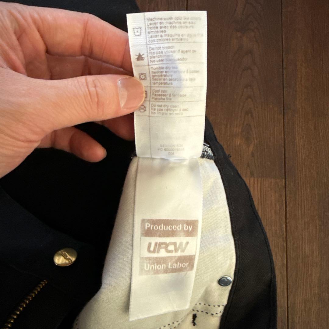 半*斎様 Carhartt ワークパンツ 黒　ダックパンツ　ダブルニー