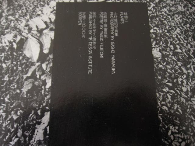 植物に　山村雅昭　PLANTS　Gasho Yamamura　直筆サイン入り