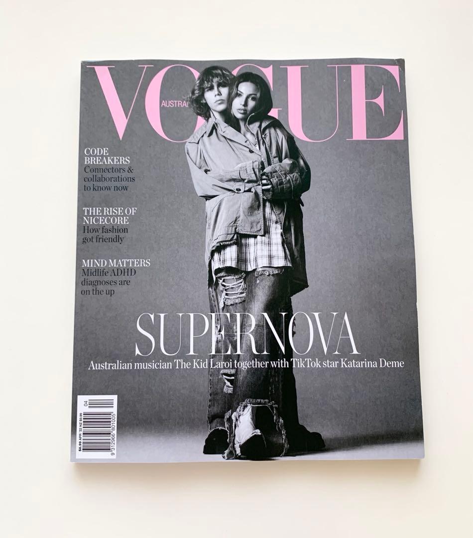 女性情報誌 Vogue Australia April 2022 The Kid Laroi