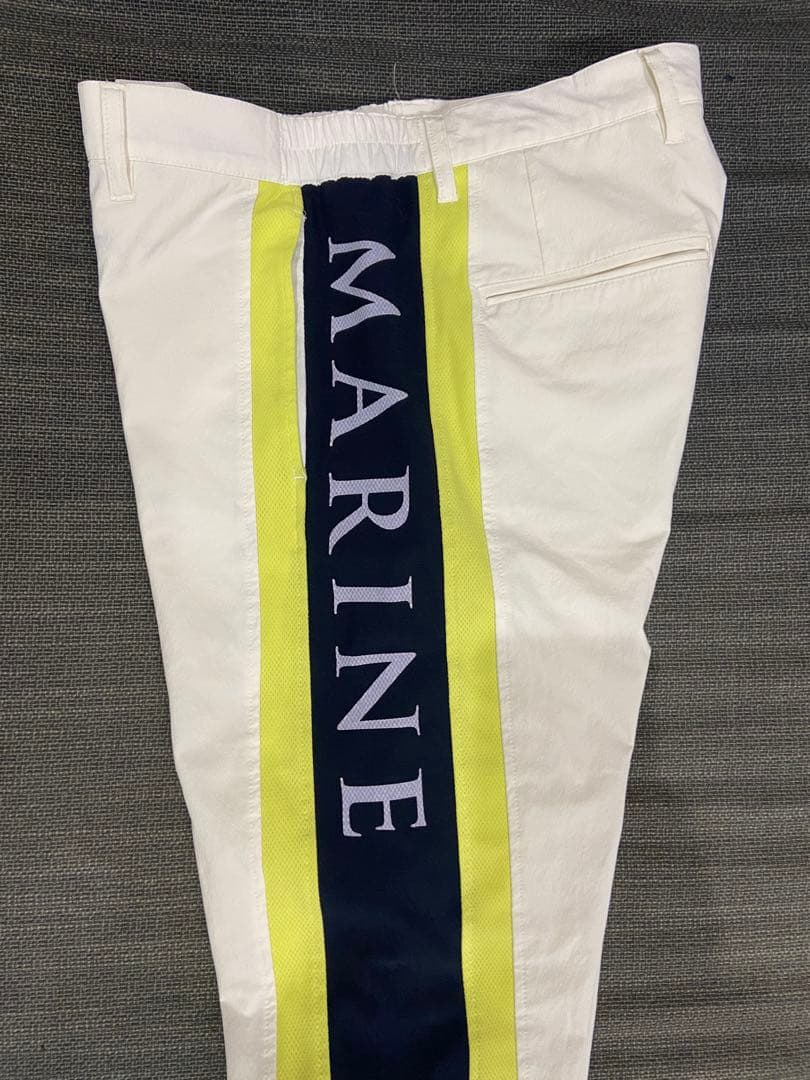 muta スポーツパンツ ホワイト ネイビー