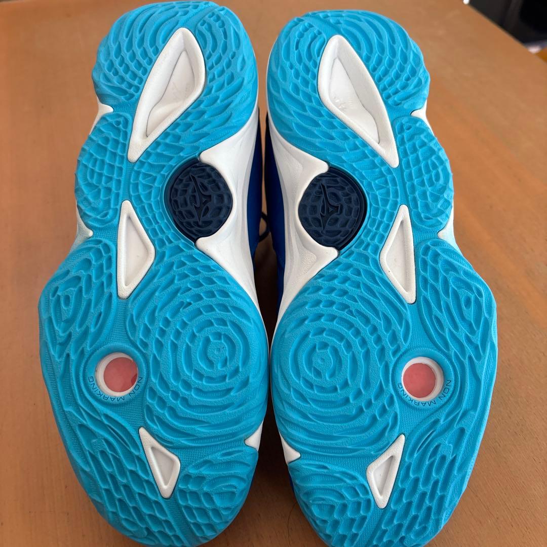Mizuno バレーボールシューズ 青 美品