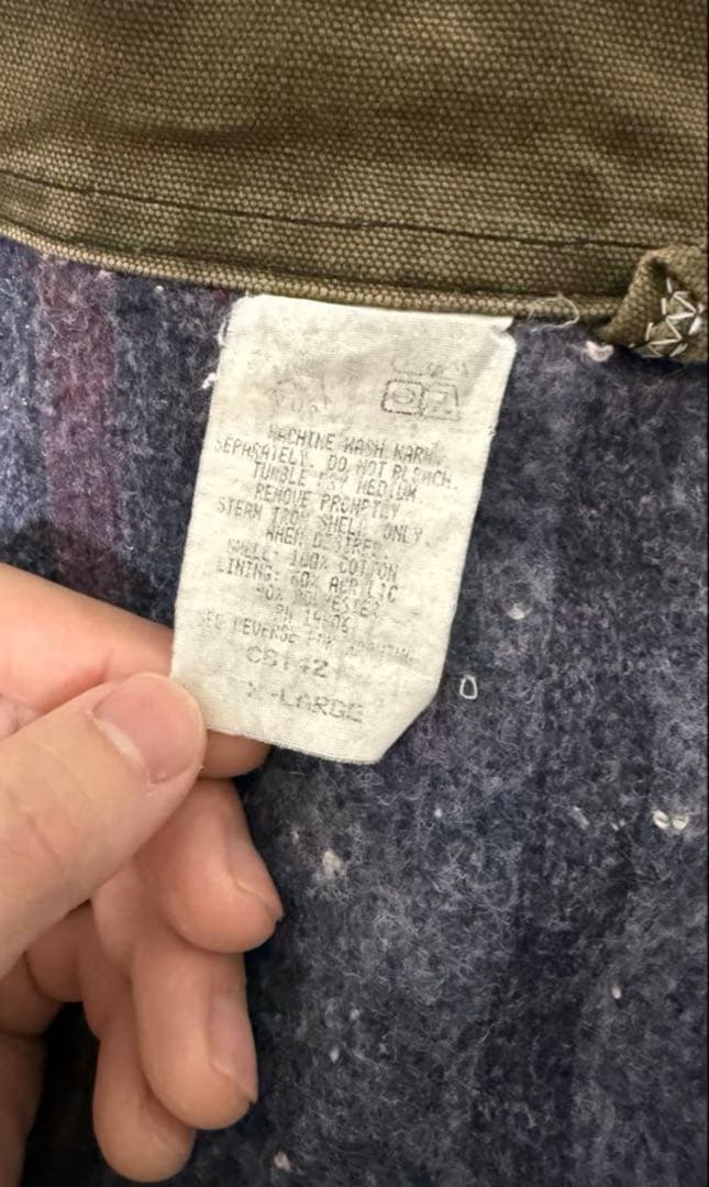 K*様 90's カーハート　星タグ　ミシガンチョアコート　X-large