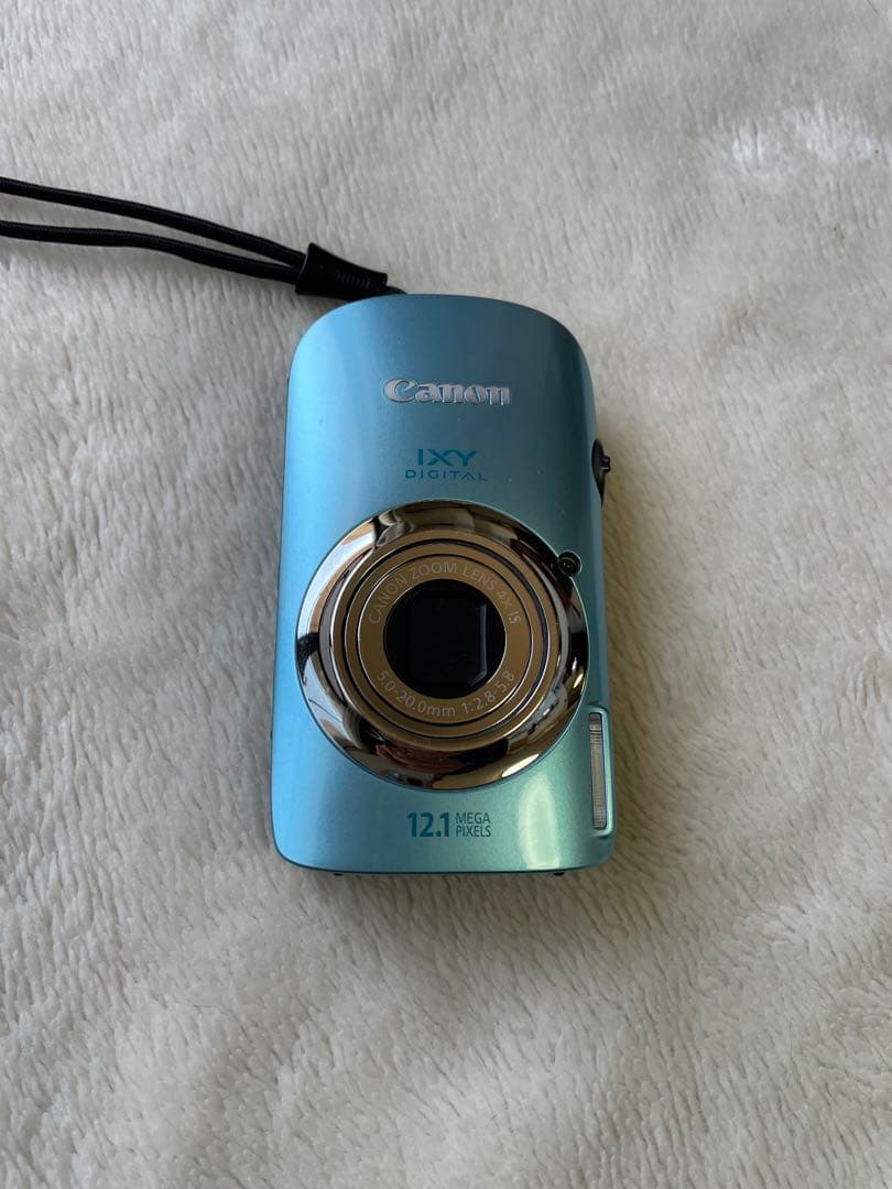 Canon IXY 510IS ブルー　オールドカメラ　オールドコンデジ