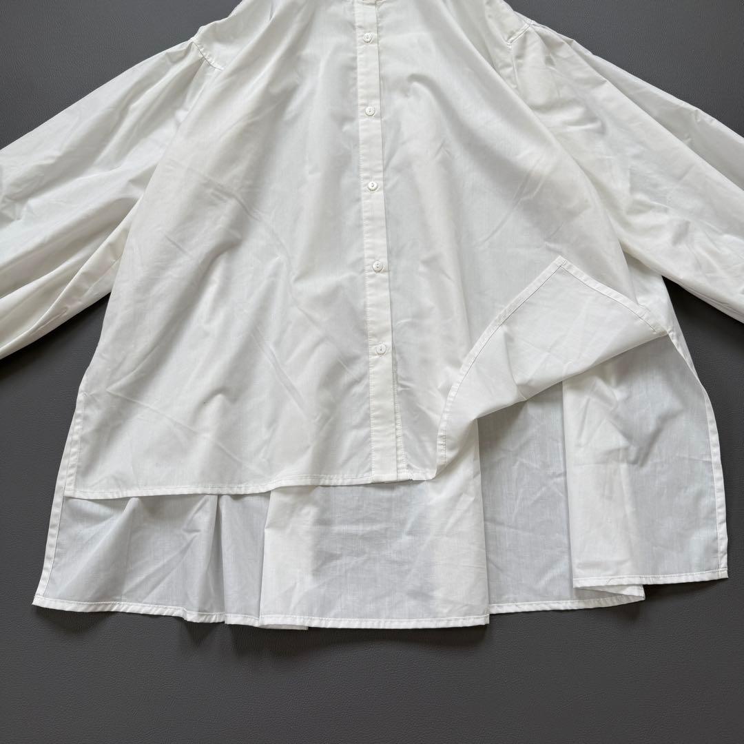 25SS 美品✨ビアズリー ソデリブフレアシャツ バンドカラー シャツブラウス