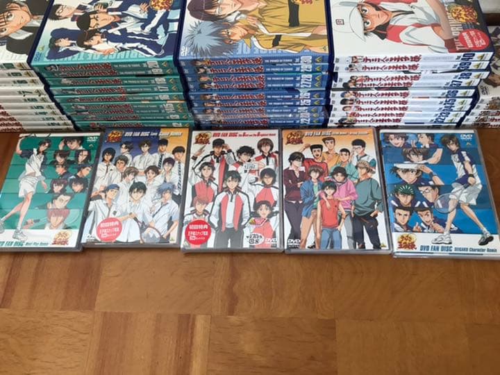 テニスの王子様アニメDVD全巻セット、fandisk5巻セット