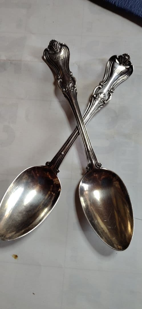アンティークシルバースプーン2本