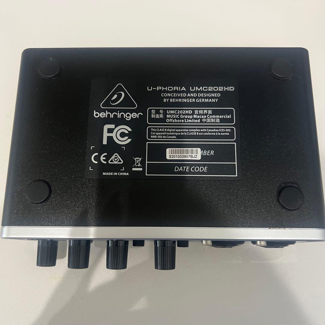 Behringer UMC202HD オーディオインターフェイス マイクセット