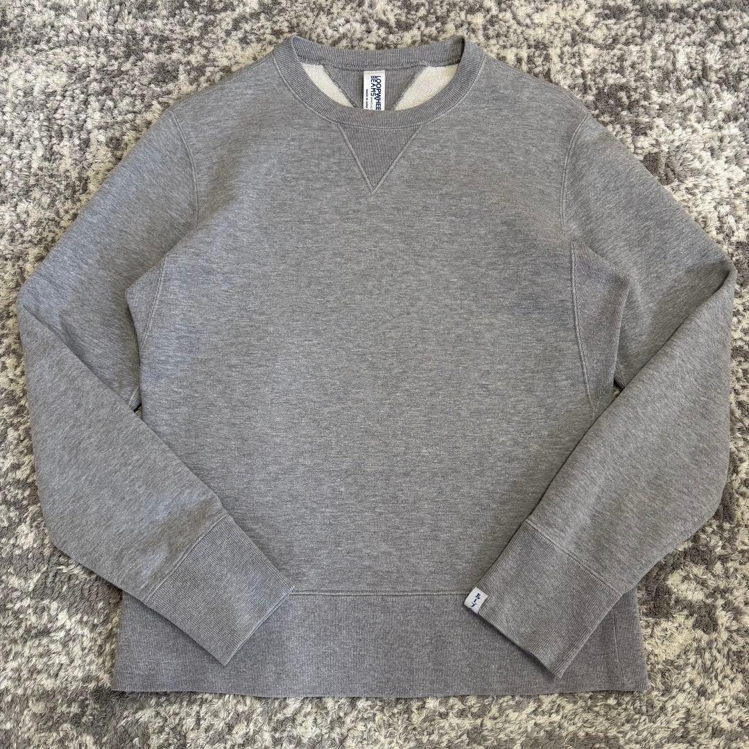 美品 ループウィラー ビームスプラス スウェット 両Vガゼット トレーナー