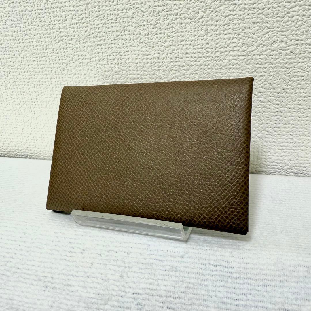 エルメス カルヴィ カードケース 名刺入れ エトゥープ