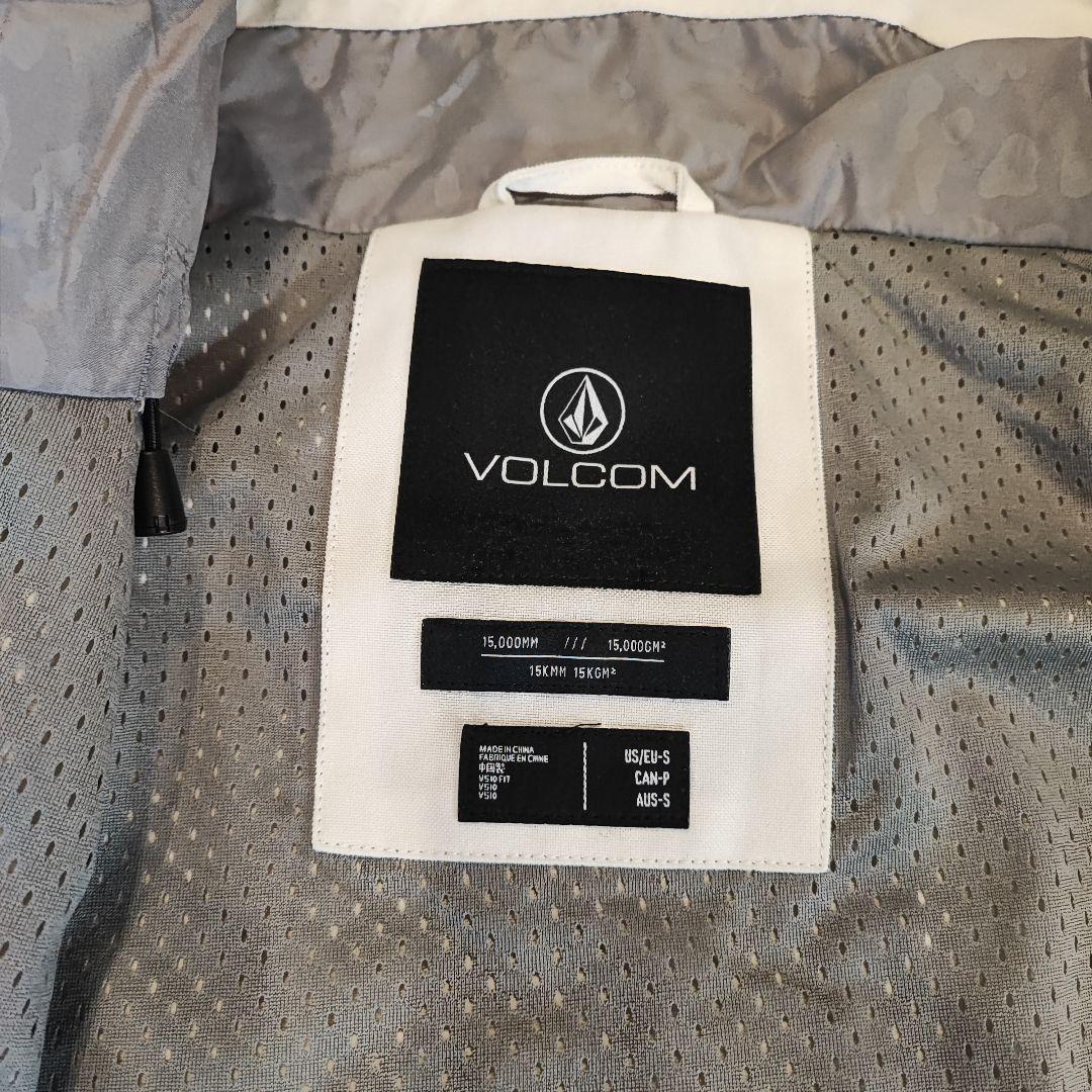 VOLCOM 迷彩柄フード付きスノーボード ジャケット 4in1 Sサイズ