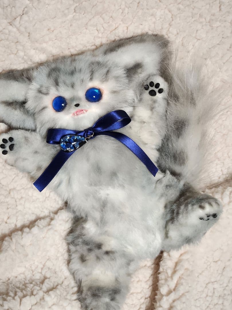 らずり　アートドール　ユキヒョウさん　冬の幻獣