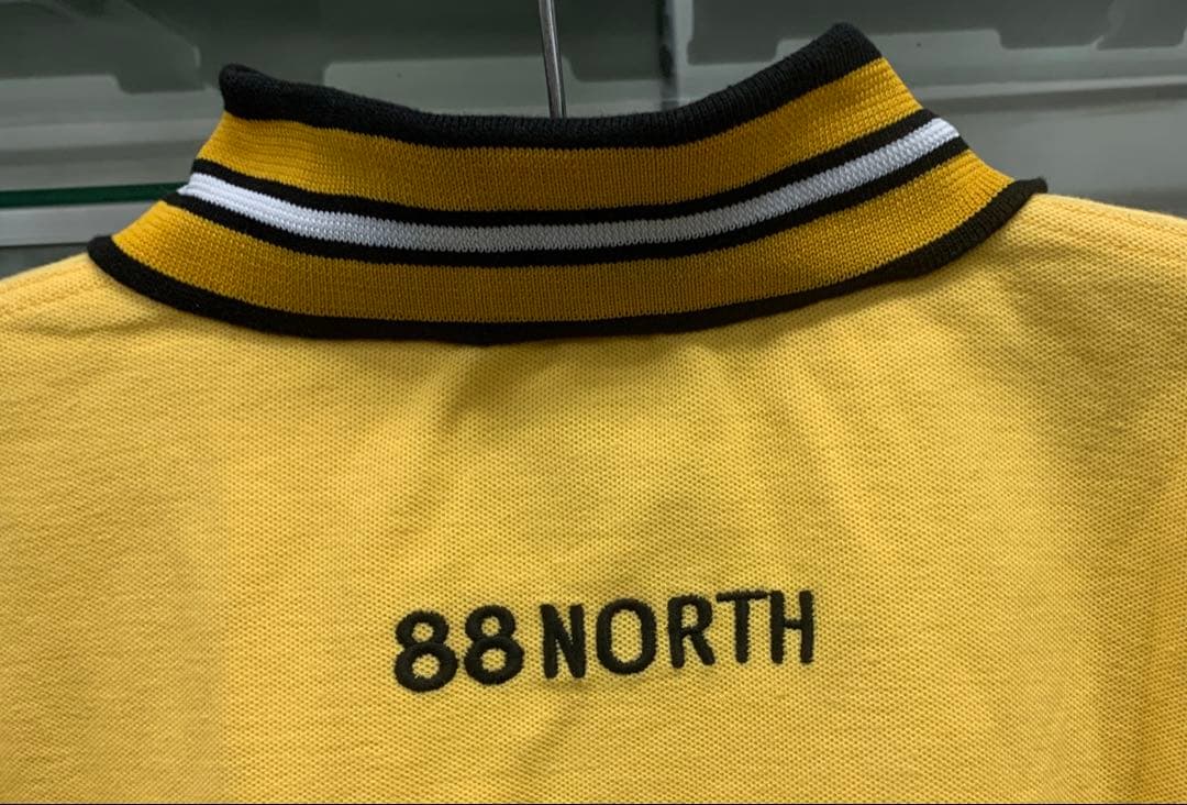 新品 ９０’Sのクールな88 NORTH ラガーシャツ 黄色 レア90’s