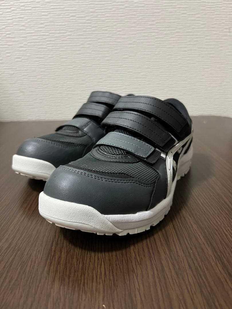 ASICS CP205 グレー ベルクロ安全靴